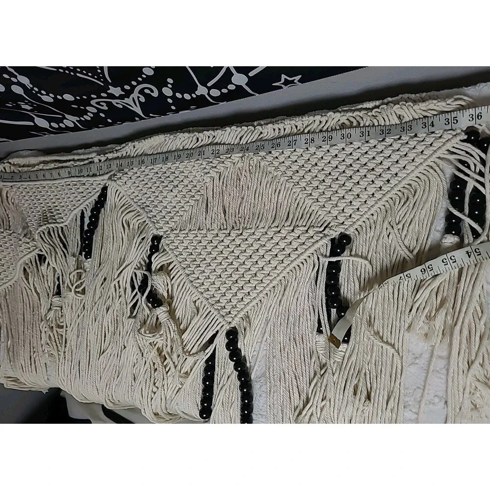 Boho Wall Hanging Bohemian Woven Tapestry Fringe Chic Room Decor 72x 38